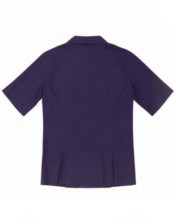 Cămașă cu mânecă scurtă de weekend pentru femei Max Mara UK 10 Mic Bleumarin