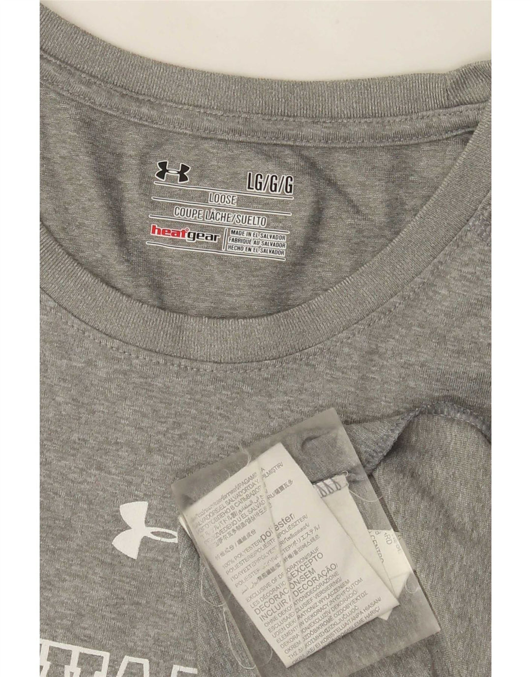 Tricou cu grafică Under Armour Milwaukee pentru bărbați Top mare din poliester gri