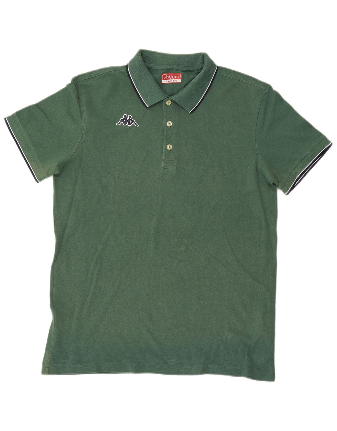 Cămașă polo pentru bărbați Kappa, bumbac verde mare