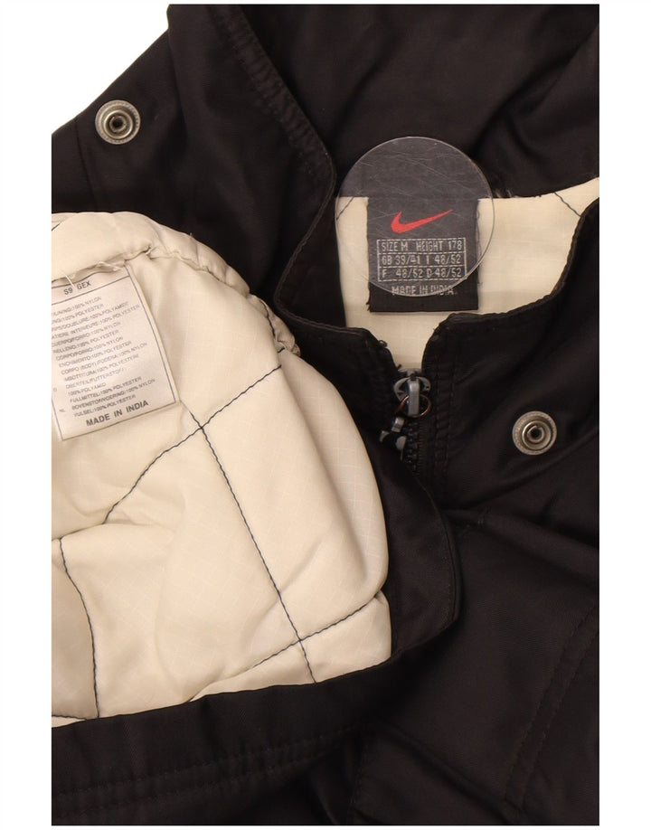 Jachetă de vânt cu grafică Nike pentru bărbați UK 39/41 Medium Negru