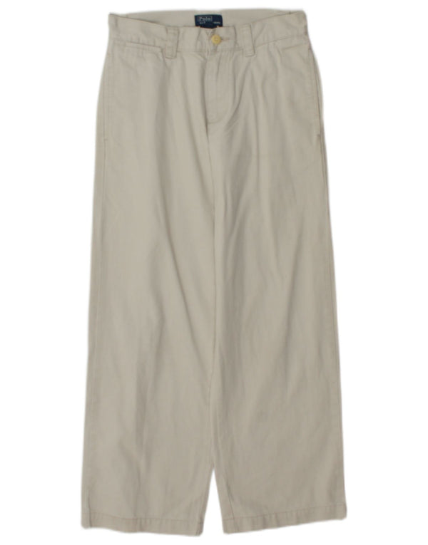 Pantaloni chino cu picioare largi Polo Ralph Lauren pentru băieți 9-10 ani W24 L24 bej