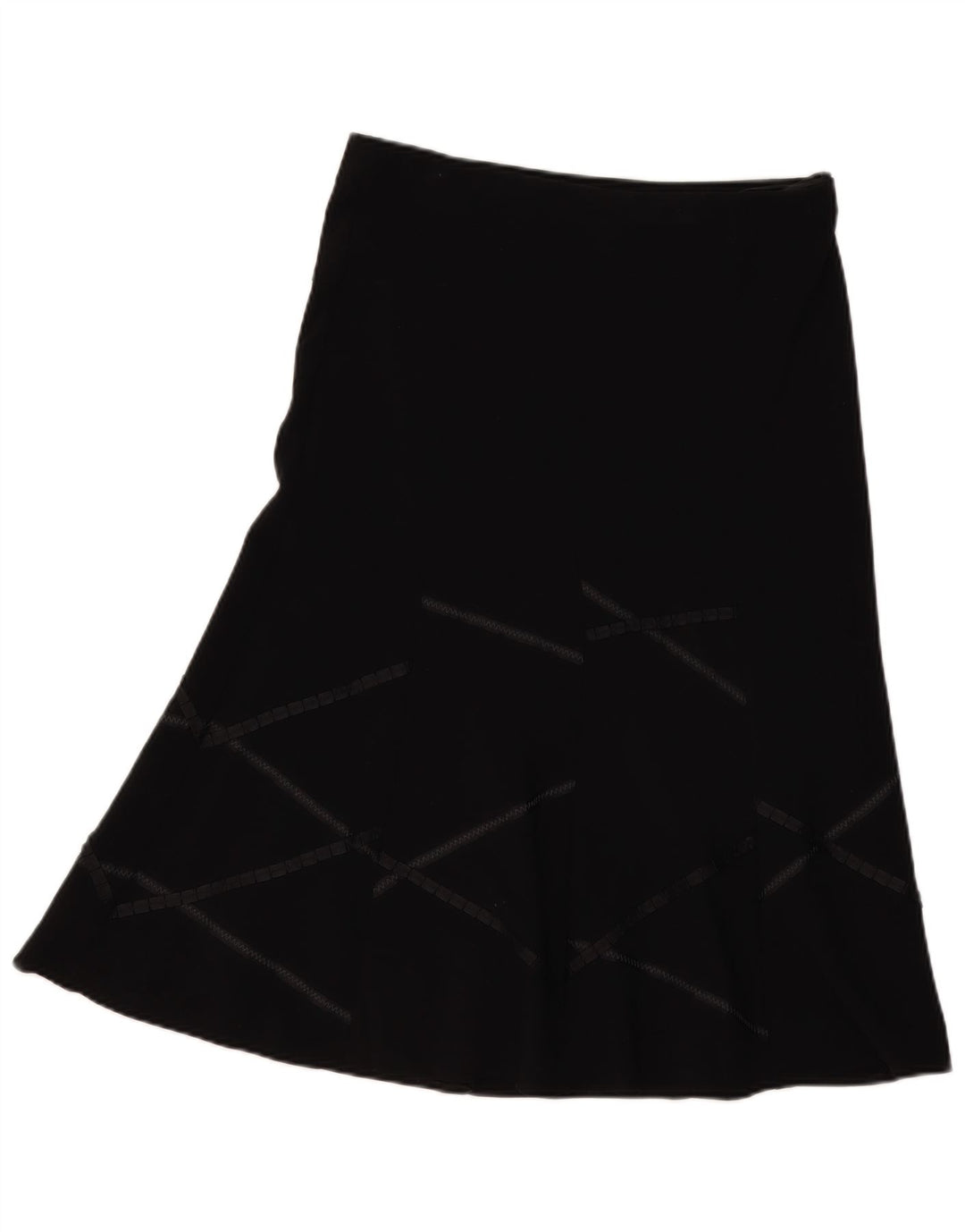 Fustă A-Line pentru femei Marks & Spencer UK 12 Medium W34 Negru Geometric