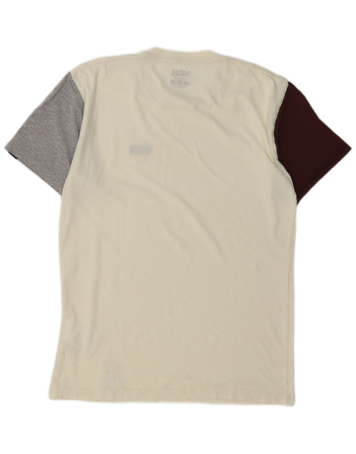 Tricou VANS Classic Fit pentru bărbați Top mediu din bumbac color bloc alb