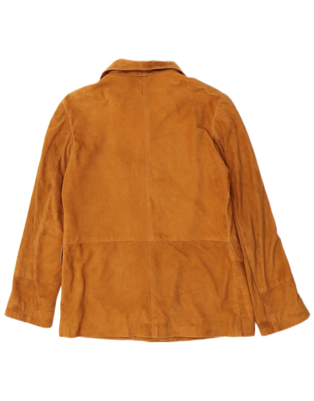 Jachetă vintage de piele intoarsa pentru femei UK 10 Small Brown