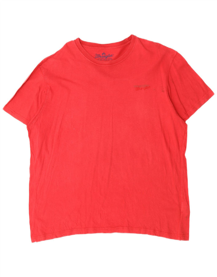 WRANGLER Tricou Bărbați Top 2XL Bumbac Roșu