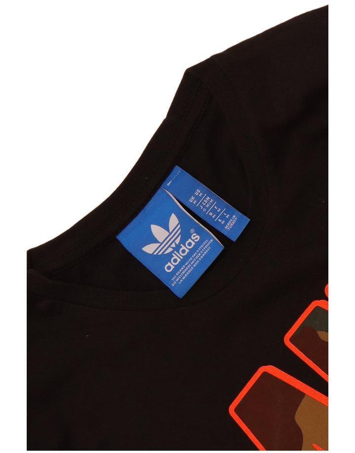 Tricou grafic pentru bărbați Adidas Top Mediu Negru