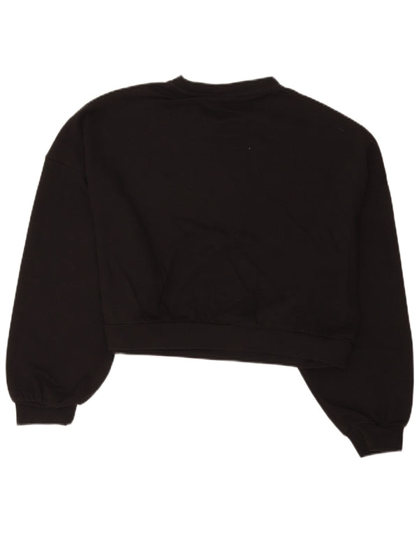 Pulover pentru femeie Ellesse Crop Graphic Oversized Pulover UK 14 Medium Negru