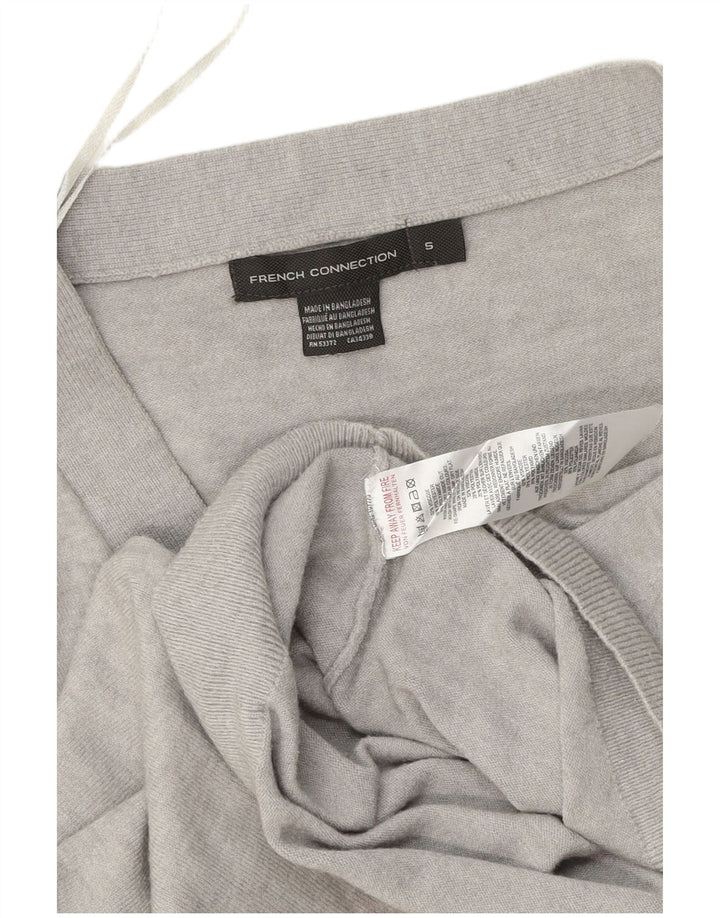 French Connection Pulover cardigan supradimensionat pentru femei UK 10 Small Gri