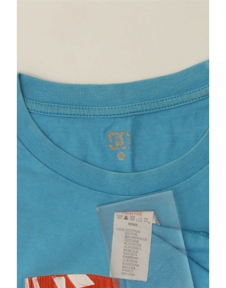 Tricou grafic pentru bărbați DC Top, bumbac albastru mediu