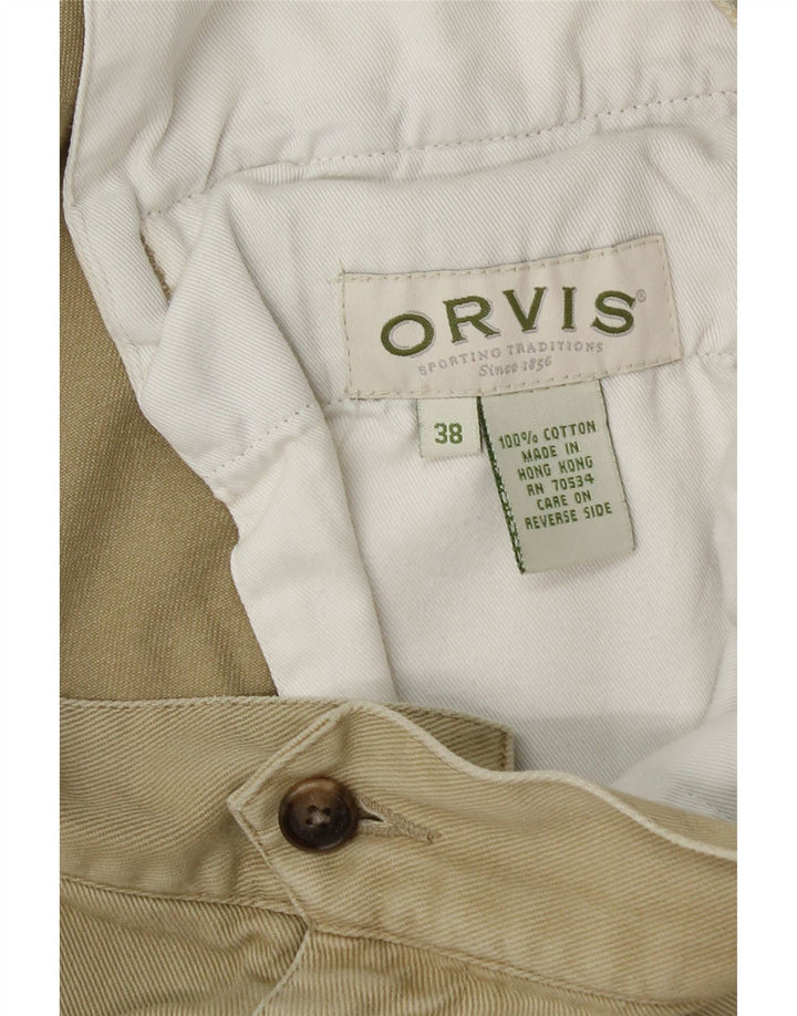 Pantaloni scurți cargo pentru bărbați Orvis W38 XL bumbac kaki