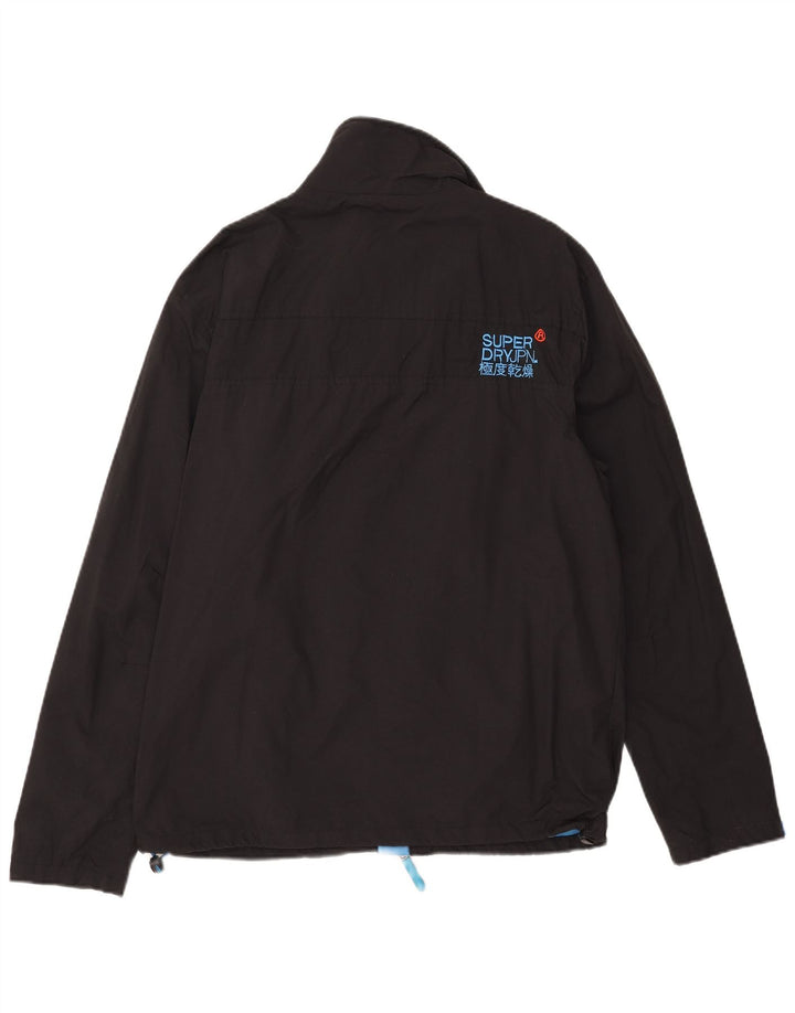 Jachetă de ploaie The Windhiker Superdry pentru bărbați UK 44 2XL Nylon negru