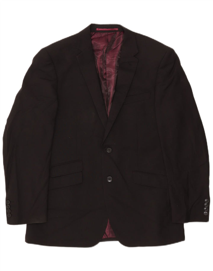Jachetă pentru bărbați Marks & Spencer Autograph cu 2 nasturi, UK 40, mare, neagră