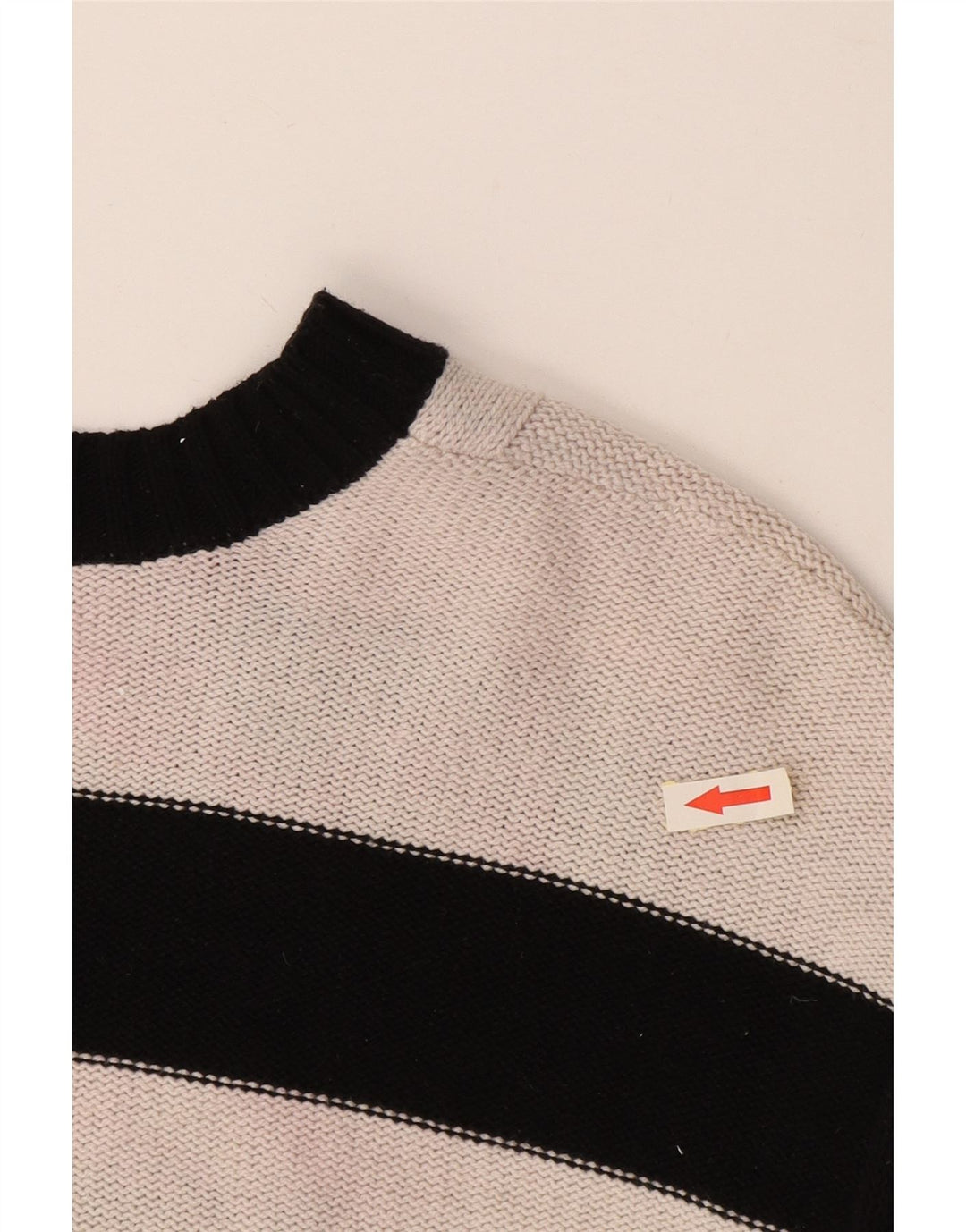 CHAPS Pulover supradimensionat cu decolteu în V pentru femei UK 10 mic cu dungi negre