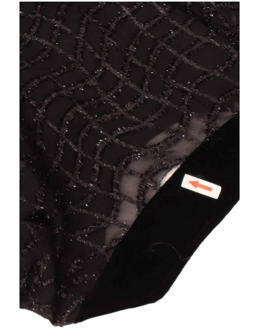 Bluză Vintage pentru femei See Through Top UK 16 Large Black Striped