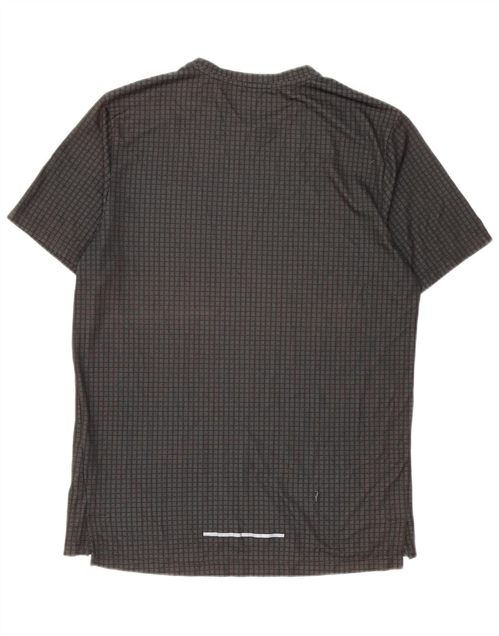 Tricou Nike Dri Fit pentru bărbați Top Mediu Gri Poliester Geometric