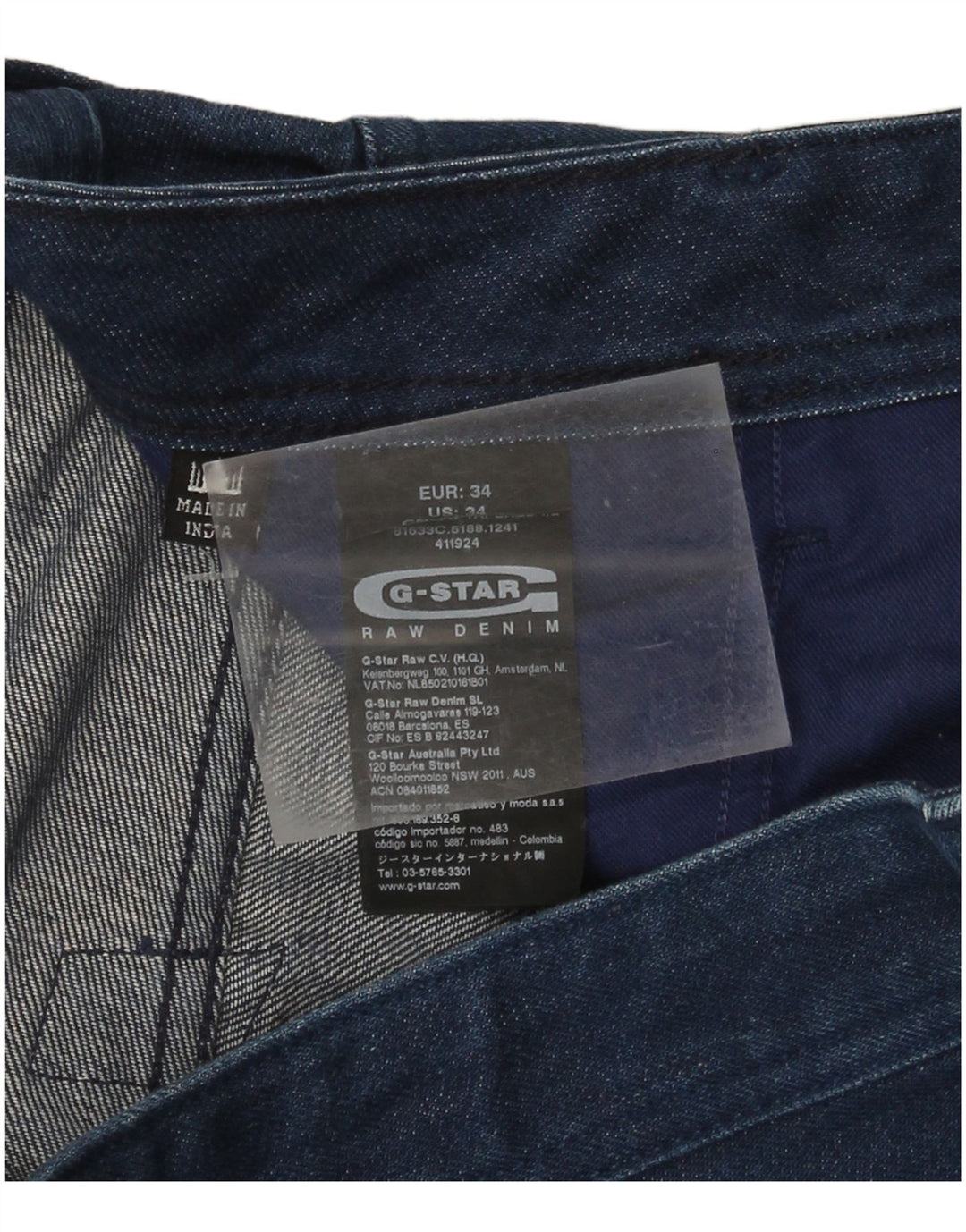 Pantaloni scurți din blugi pentru bărbați G-Star W34, mari, albastru, bumbac