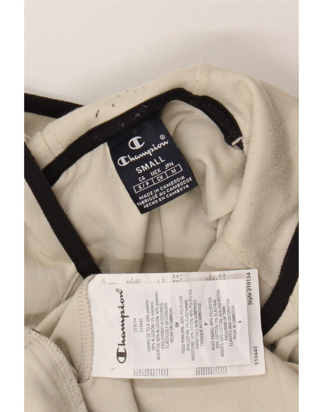 Pulover cu glugă pentru bărbați CHAMPION, mic din bumbac alb