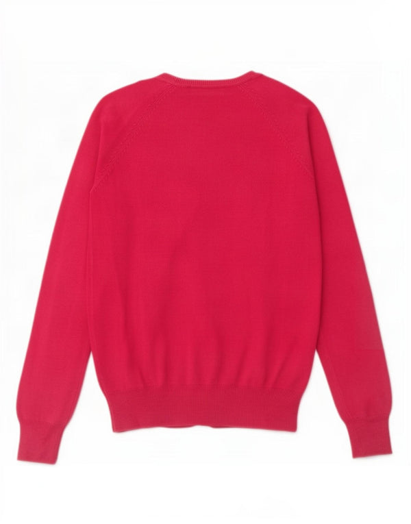 Pulover cardigan pentru femei Zara UK 12, bumbac roz mediu