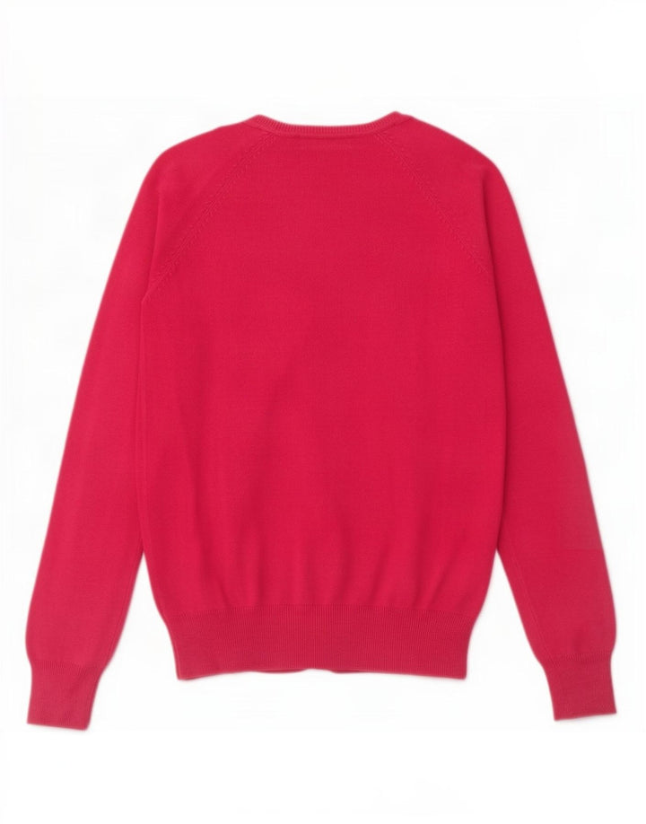Pulover cardigan pentru femei Zara UK 12, bumbac roz mediu