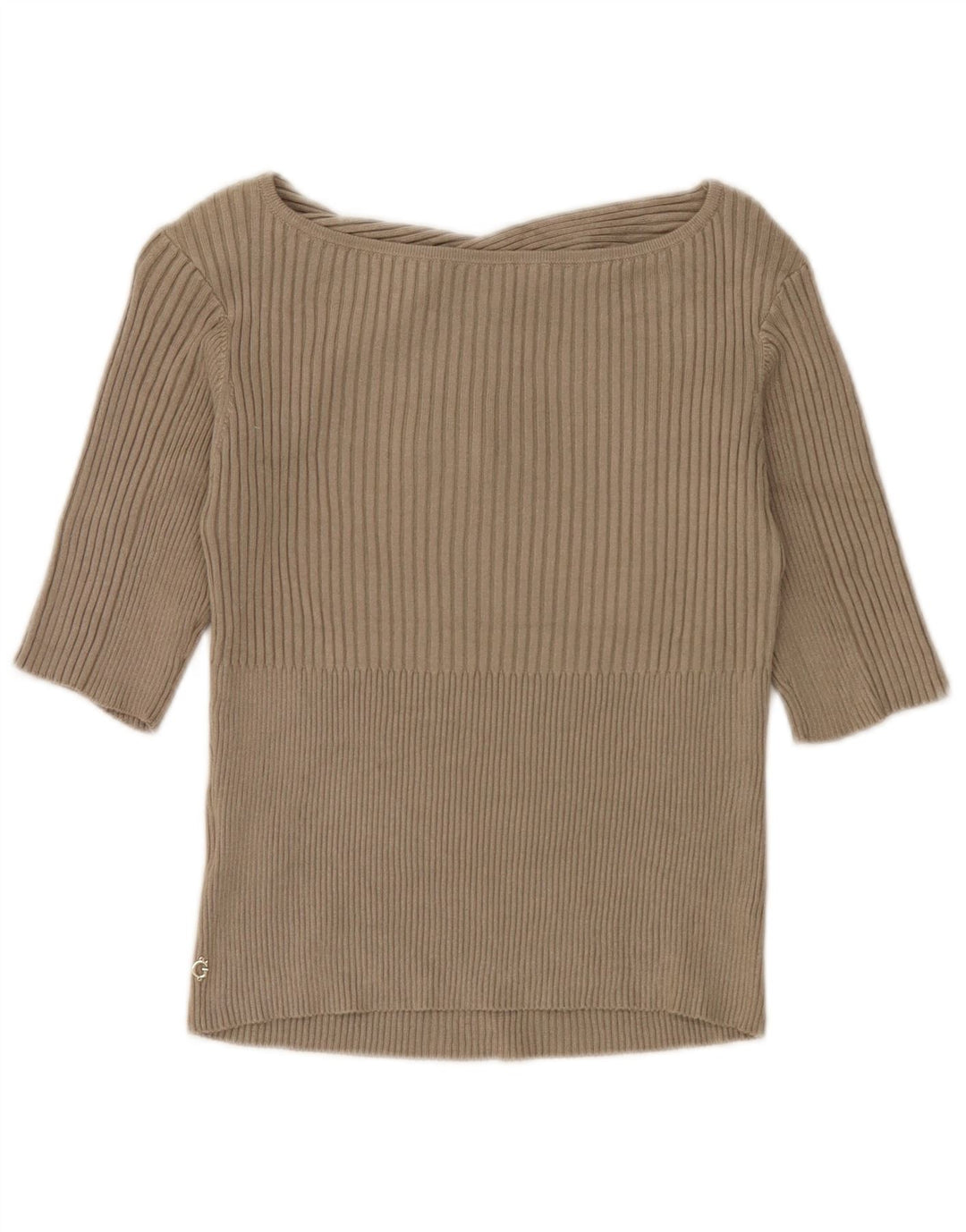 Bluză Crop Top pentru femei Guess UK 12 Medium Khaki Viscose