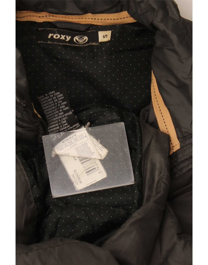 Jachetă căptușită Roxy pentru femei UK 10 Small Gri Poliester