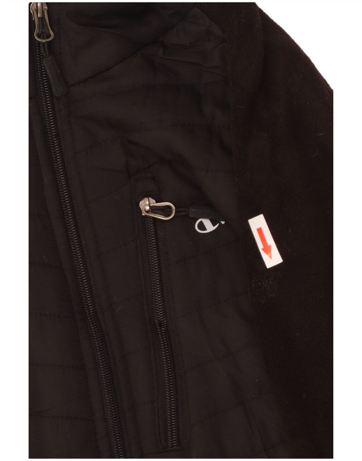 Jachetă fleece pentru bărbați Champion UK 44 2XL poliester negru