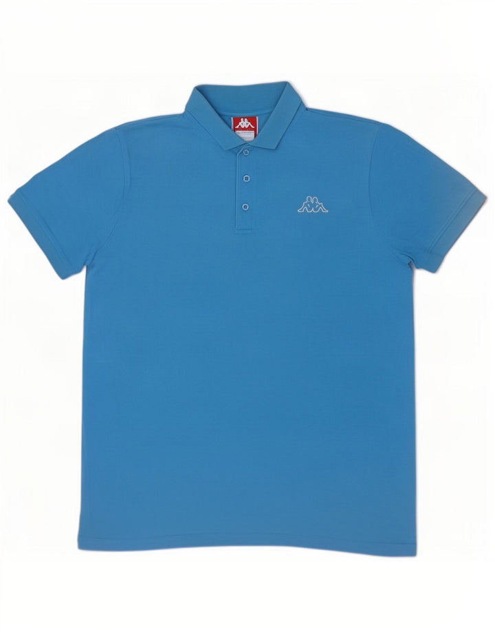 Cămașă polo pentru bărbați Kappa, mare, albastru, bumbac