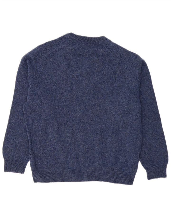 Pulover pentru femei Marks & Spencer cu decolteu în V UK 14 Medium Bleumarin