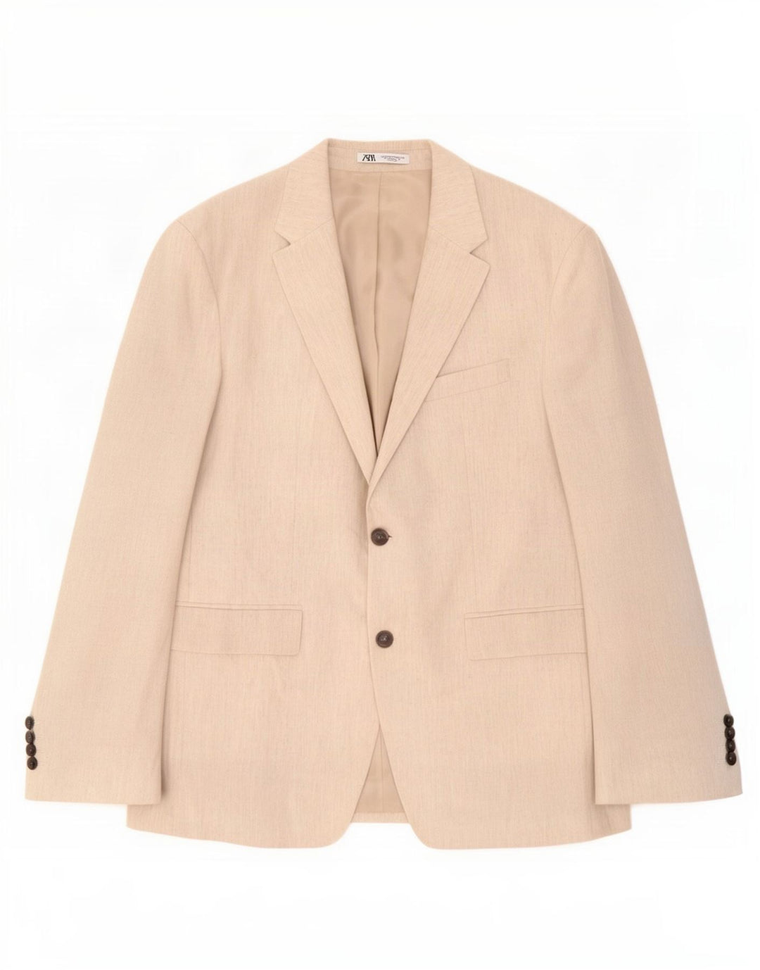 Blazer pentru bărbați Zara cu 2 nasturi EU 54 XL Bej