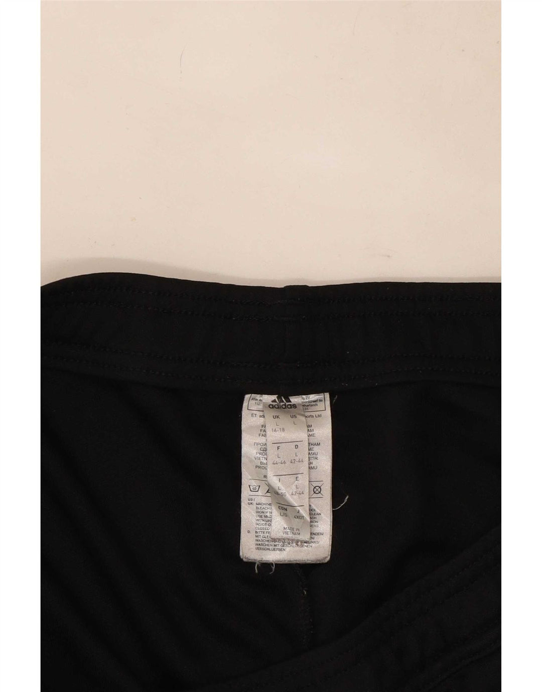 Pantaloni de trening Adidas pentru femei Marea Britanie 16/18 Poliester negru mare