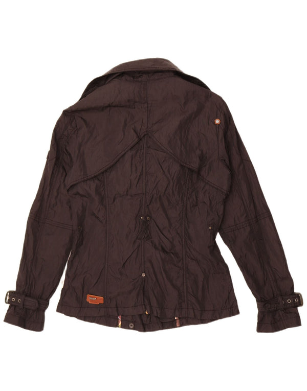 Jachetă de vânt pentru femei Trademark, cu două piept, UK 14 Medium Black