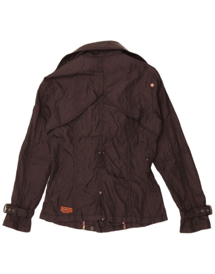 Jachetă de vânt pentru femei Trademark, cu două piept, UK 14 Medium Black