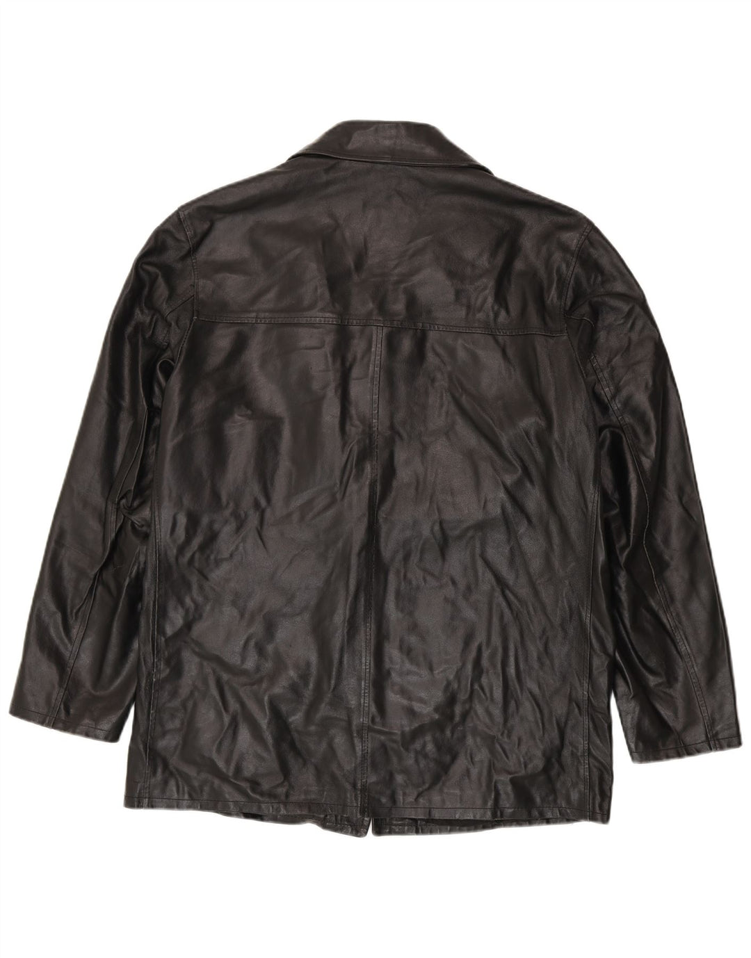 Jachetă de piele pentru bărbați VINTAGE IT 52 XL din piele neagră