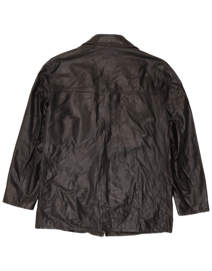 Jachetă de piele pentru bărbați VINTAGE IT 52 XL din piele neagră