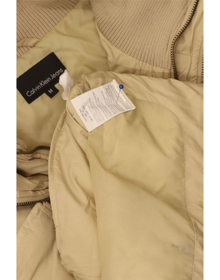 Jachetă căptușită pentru femei Calvin Klein Jeans UK 14 Medium Bej Poliester