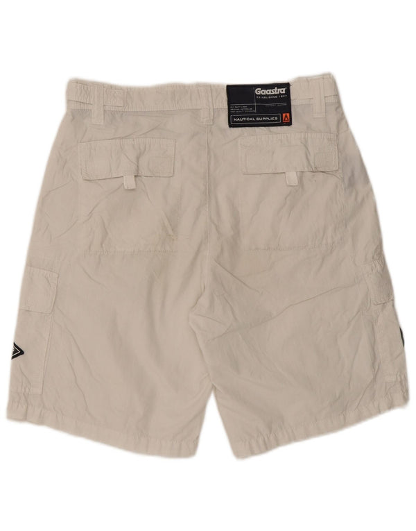 Pantaloni scurți pentru bărbați Gaastra Graphic Cargo Small W29 Bumbac alb