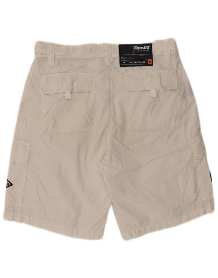 Pantaloni scurți pentru bărbați Gaastra Graphic Cargo Small W29 Bumbac alb