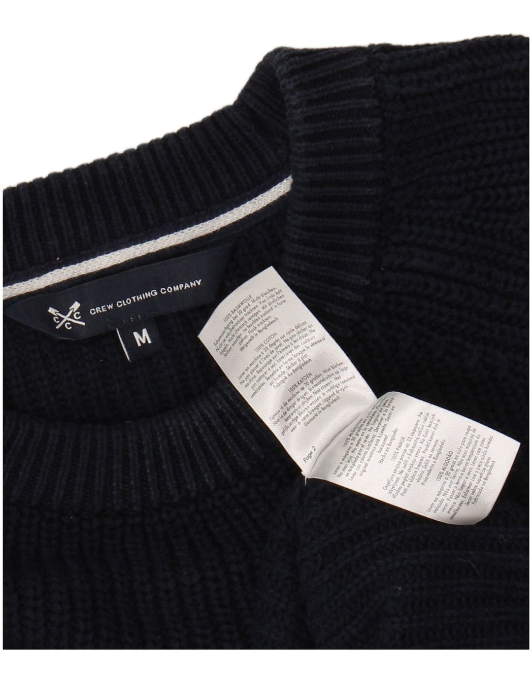 CREW CLOTHING Pulover pentru femei cu decolteu cu barca UK 14 Medium Bleumarin