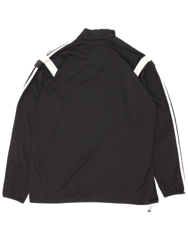Pantaloni de trening Adidas Climacool pentru bărbați, cu fermoar și gât, XL, negru, color block