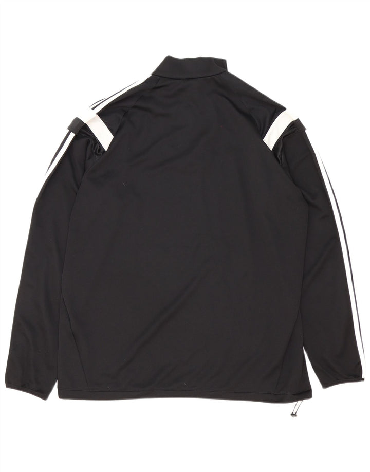 Pantaloni de trening Adidas Climacool pentru bărbați, cu fermoar și gât, XL, negru, color block