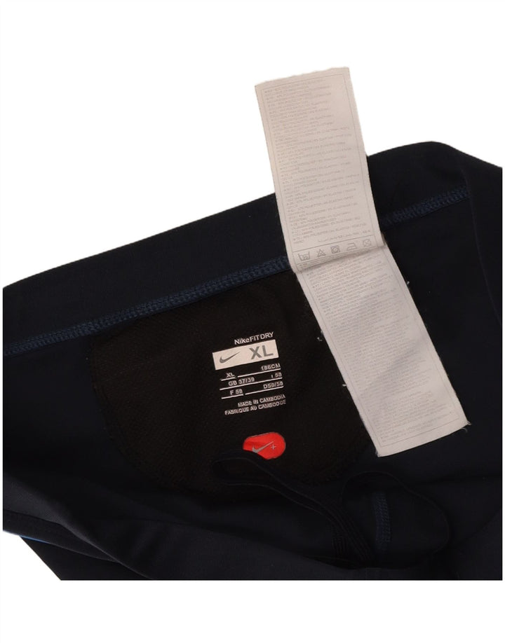 Pantaloni scurți sport pentru bărbați NIKE Dri Fit XL, albastru bleumarin, poliester color bloc