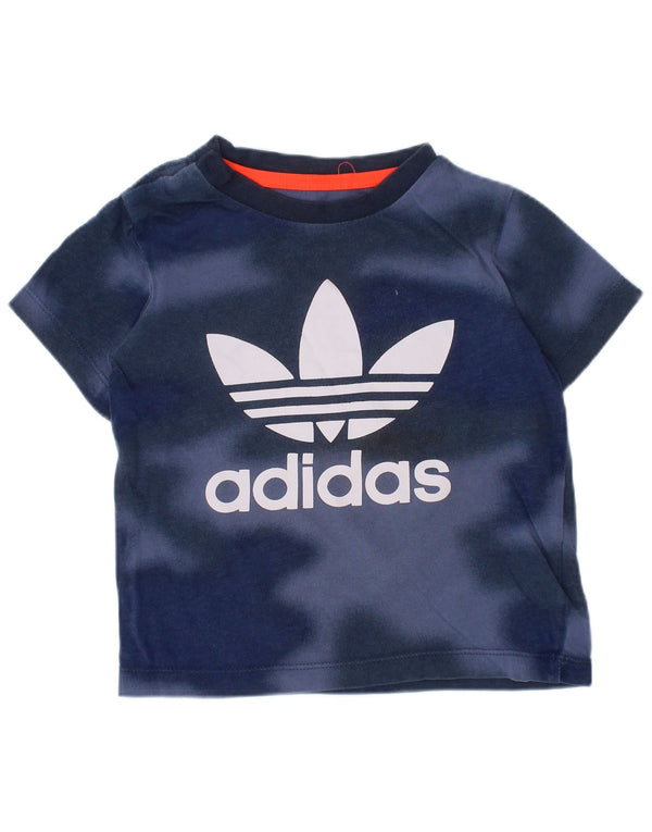 Adidas Baby Boys Tricou grafic Top 12-18 luni Bleumarin Tie Dye Bumbac