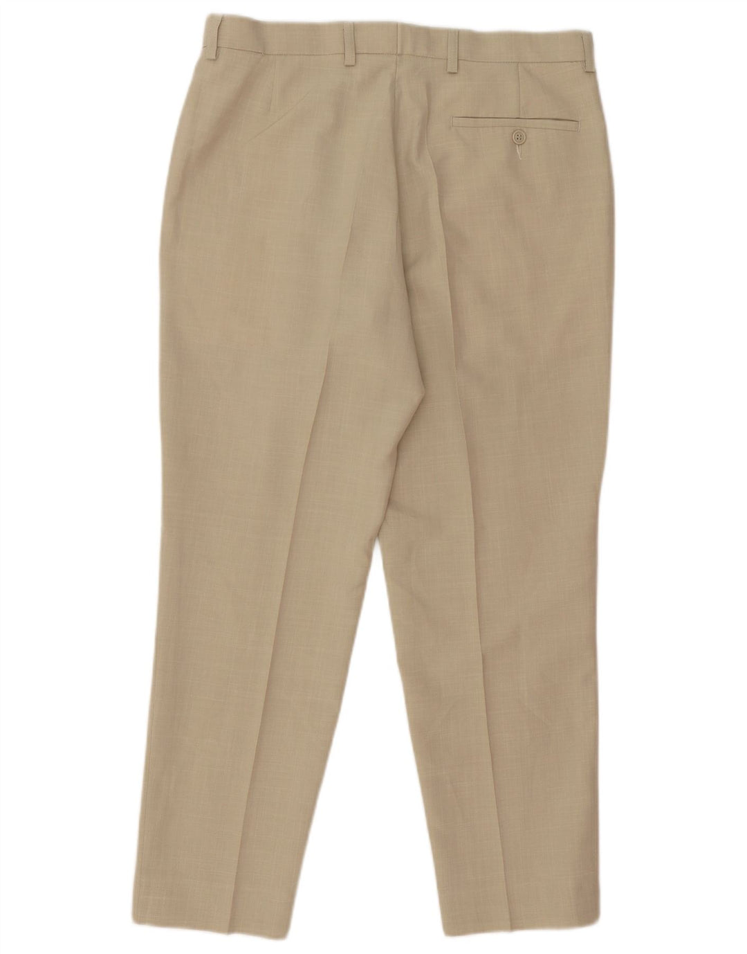 Marks & Spencer Pantaloni drepți pentru bărbați L34 L28 poliester bej