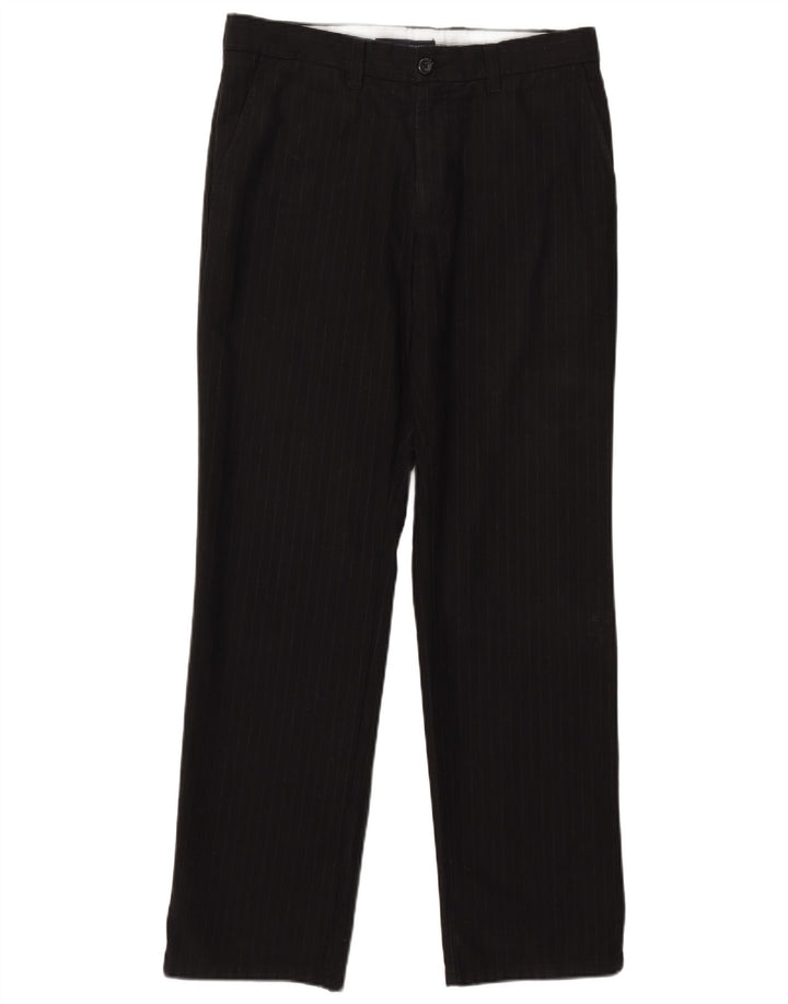 TOMMY HILFIGER Pantaloni drepti pentru femei L32 L32 bumbac cu dungi negre