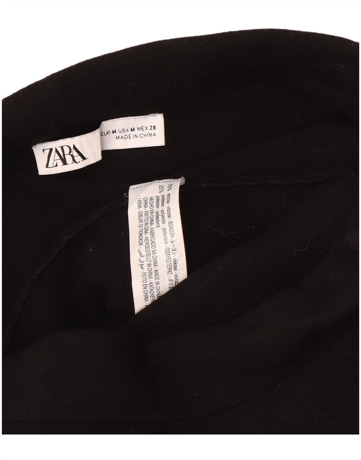 Fusta Mini Peplum pentru Femei Zara Medium W28 Viscoza Neagra