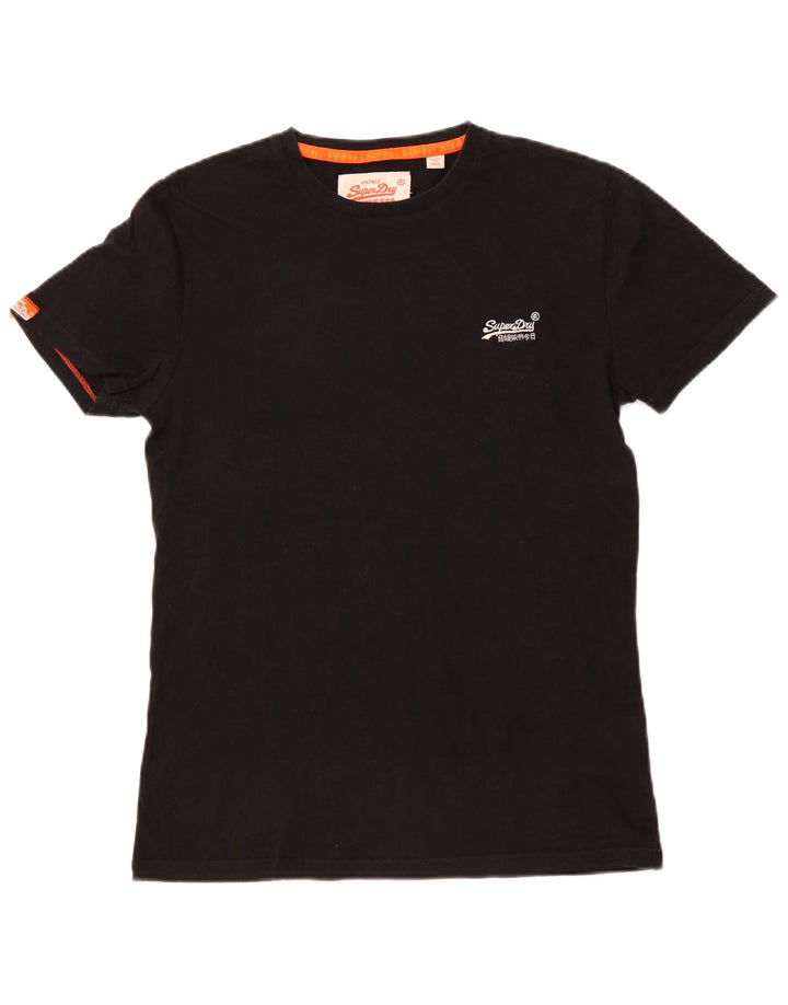 SUPERDRY Tricou Bărbați Top Mic Negru Bumbac