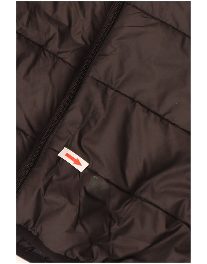 JACK WOLFSKIN Jachetă căptușită cu glugă pentru bărbați UK 34 Poliester negru mic