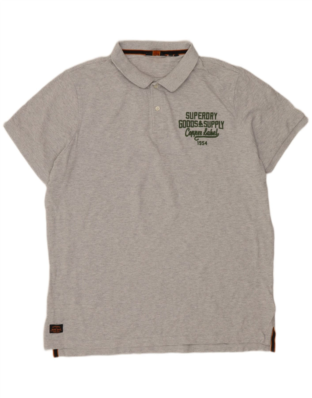 SUPERDRY tricou polo pentru bărbați 3XL bumbac gri