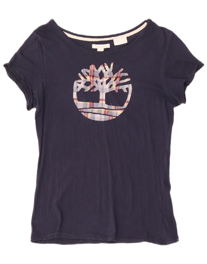 Tricou grafic Timberland pentru femei Top UK 12 Medium Bleumarin