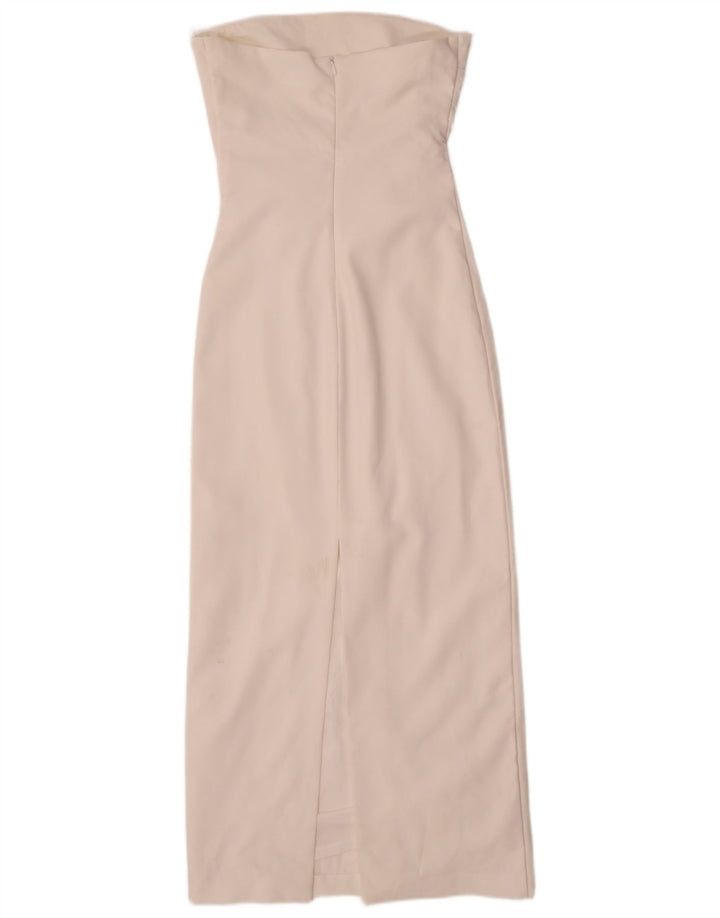 Rochie fără bretele pentru femei Zara UK 8, poliester alb mic